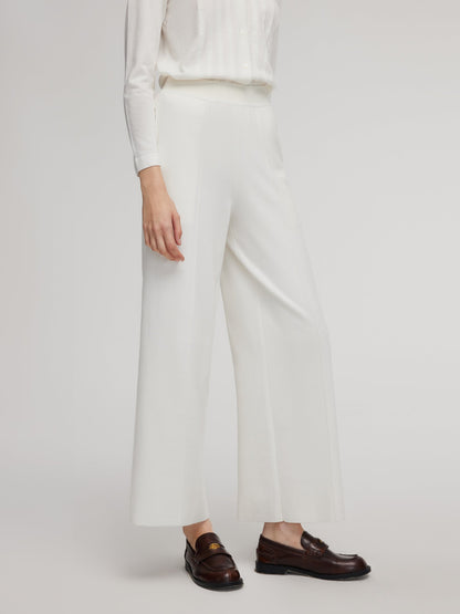Tencel Wool Blend Straight Wide Leg Women Pants
