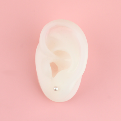 4mm Pearl Stud Earrings (Gold Plated)