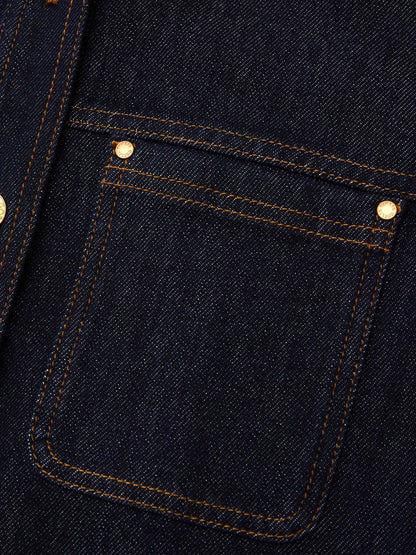 Denim Single-Breasted Women Jacket
