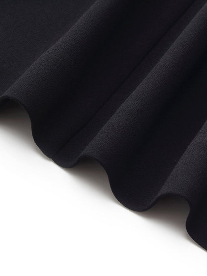 Triacetate Blend V-Neck Women Gathered Waist Midi Dress