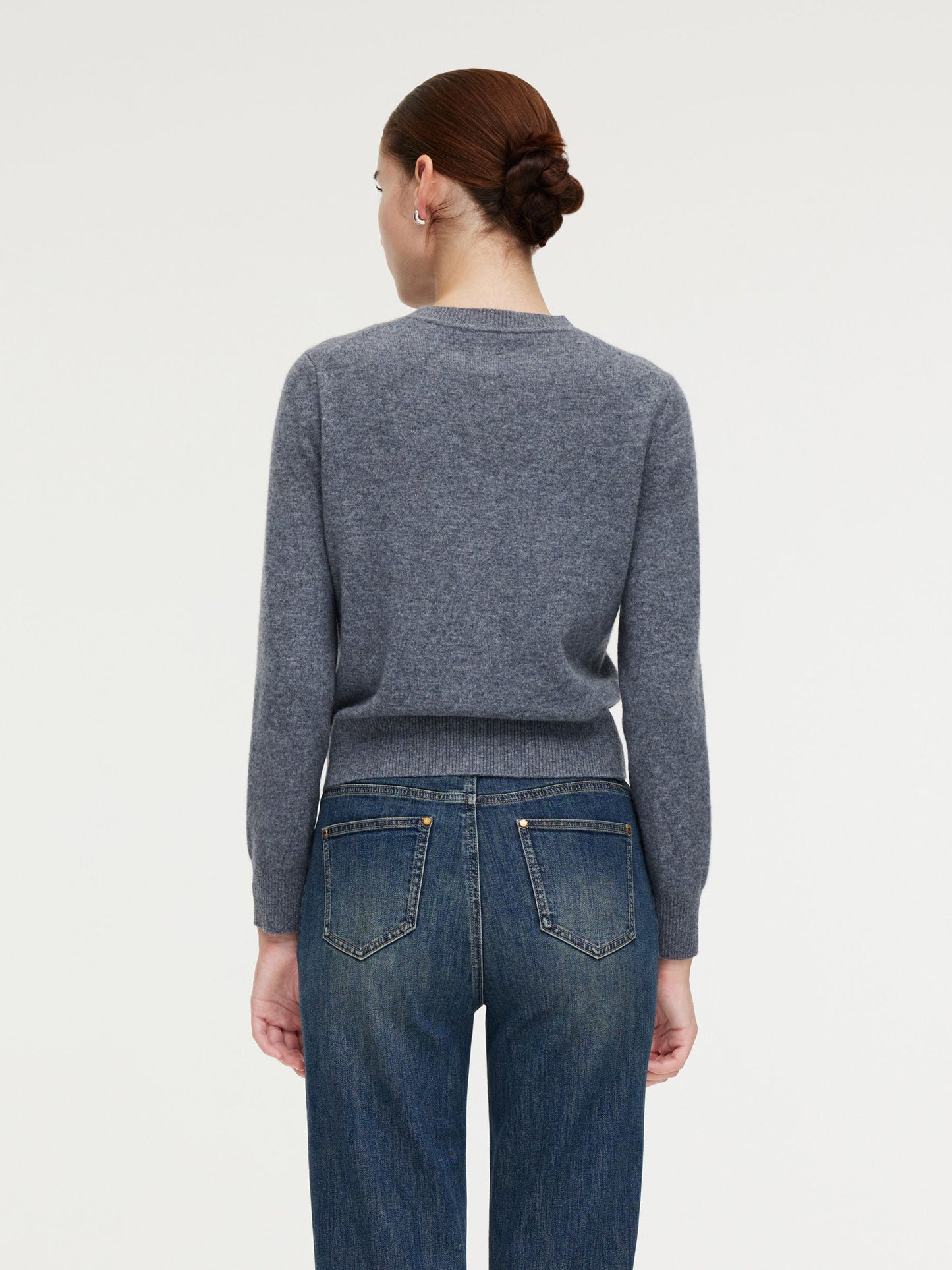 100% Wool Letter Embroidered Women Cardigan