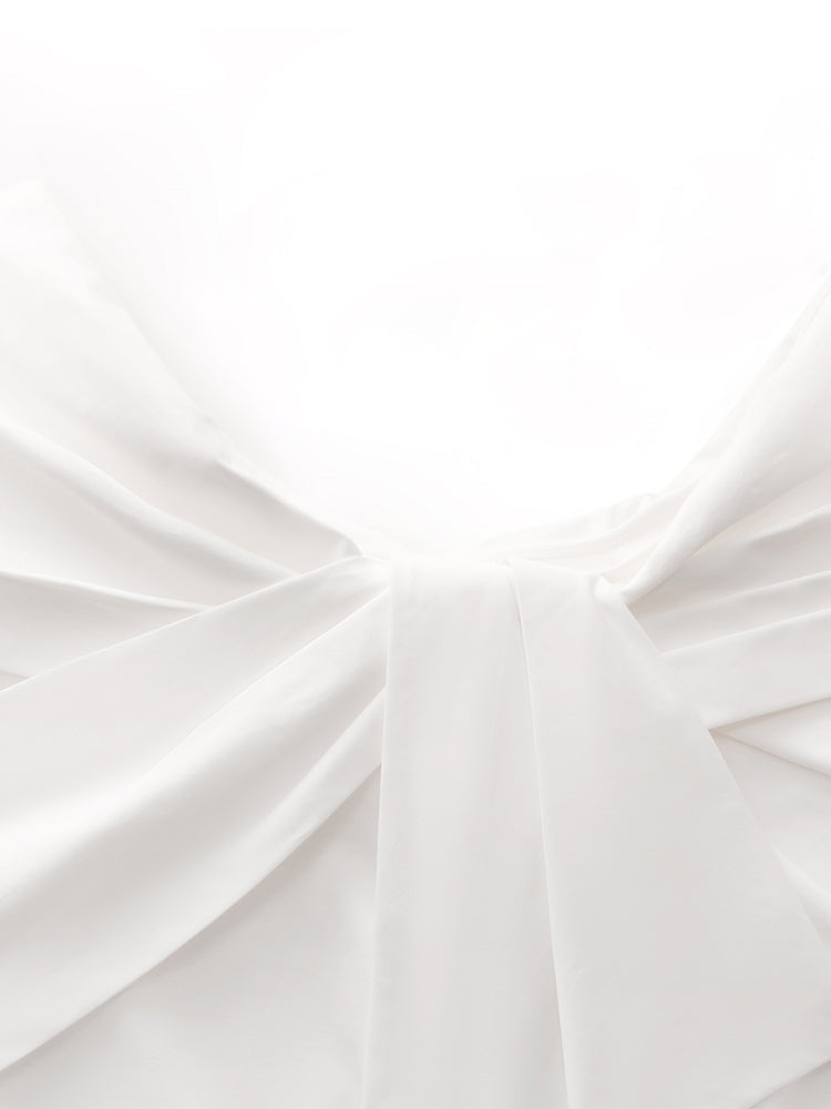 100% Cotton Stretch Off Shoulder Women Bow Top