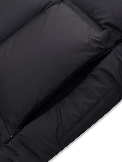 Windproof H-Line Hooded Goose Down Coat