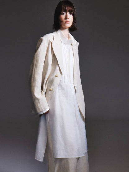 100% Linen Loose Fit X-Line Unisex Blazer