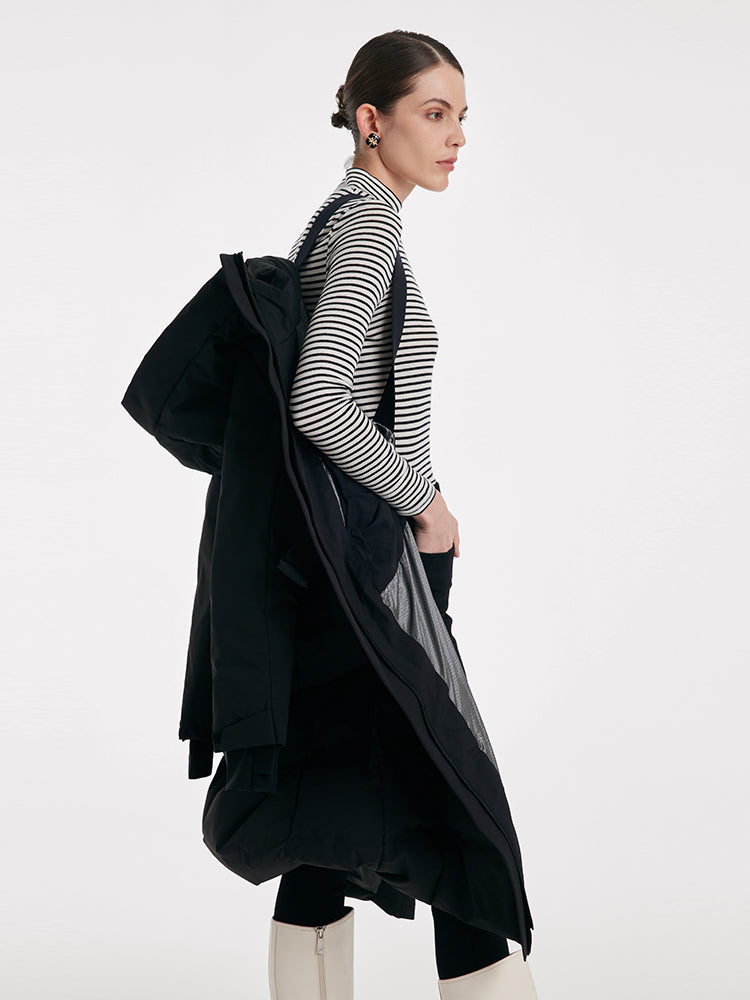 Long Hooded Goose Down Garment