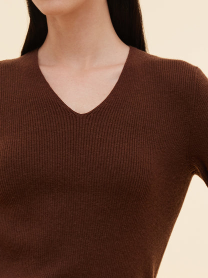 Lyocell Blend Knit Top And Cape Two-Piece Set