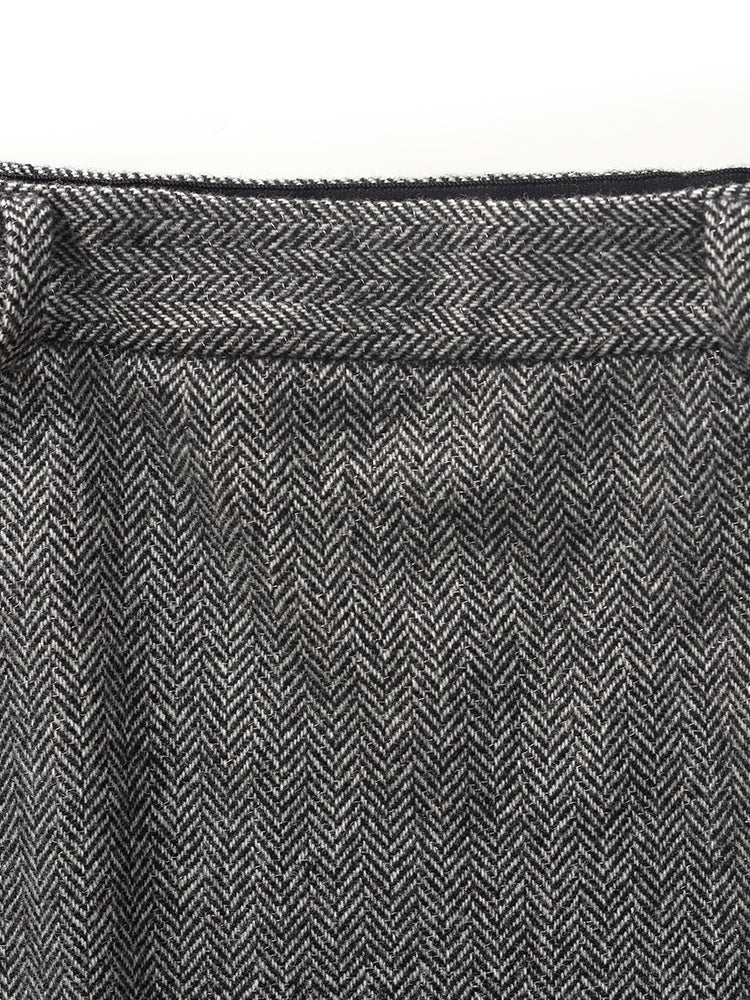 Washable Wool Crop Jacket And Half Skirt Two-piece Set