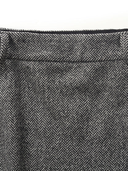 Washable Wool Crop Jacket And Half Skirt Two-piece Set