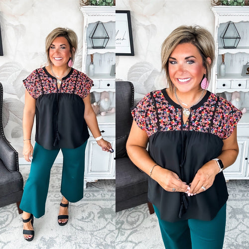 Listen To Your Heart Blouse - Black