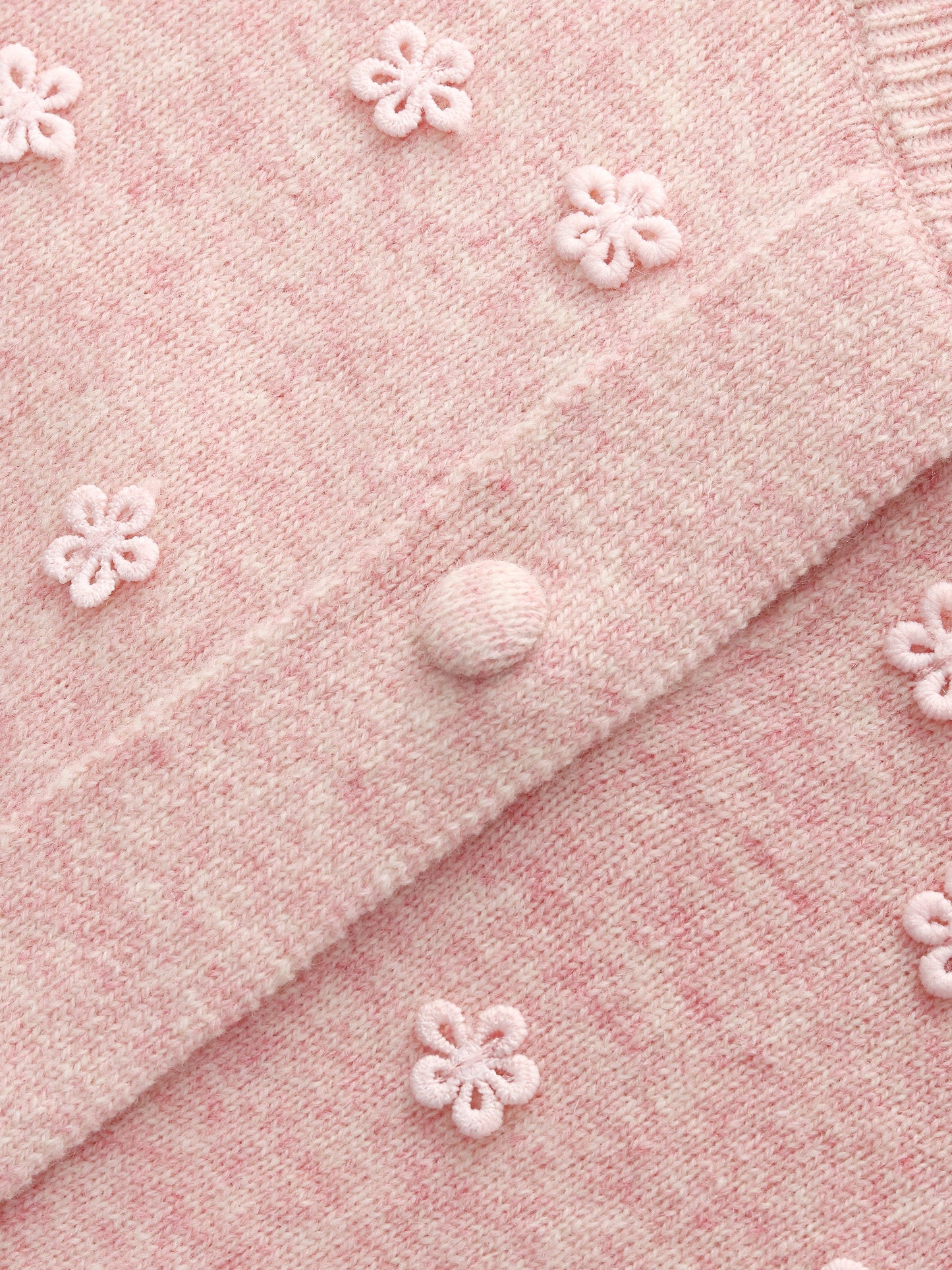 100% Wool Floral Women Cardigan