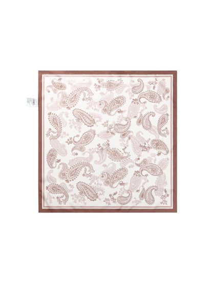 100% Mulberry Silk Paisley Print Women Scarf