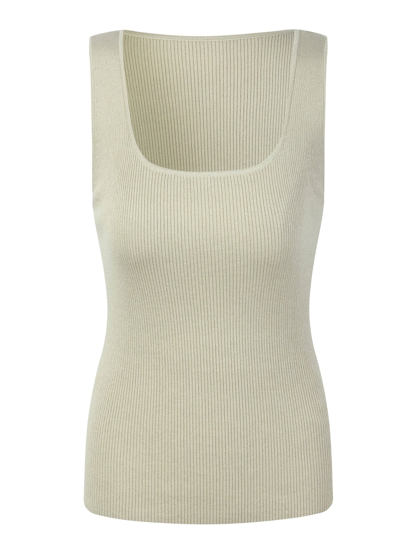 Square Neck Women Knit Tank Top