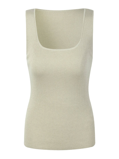 Square Neck Women Knit Tank Top