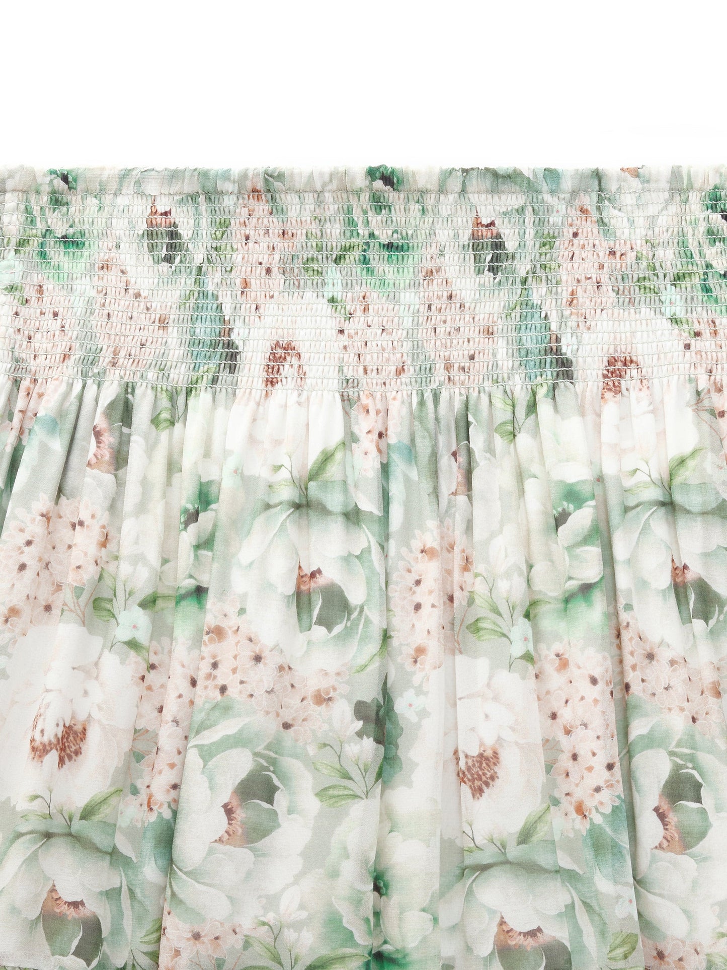 10MM Mulberry Silk Floral Print Women A-Line Skirt