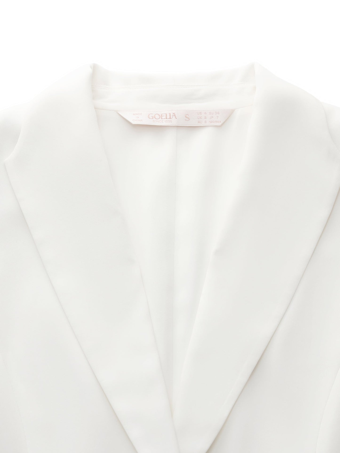 Triacetate Blend Gathered Waist Women Blazer