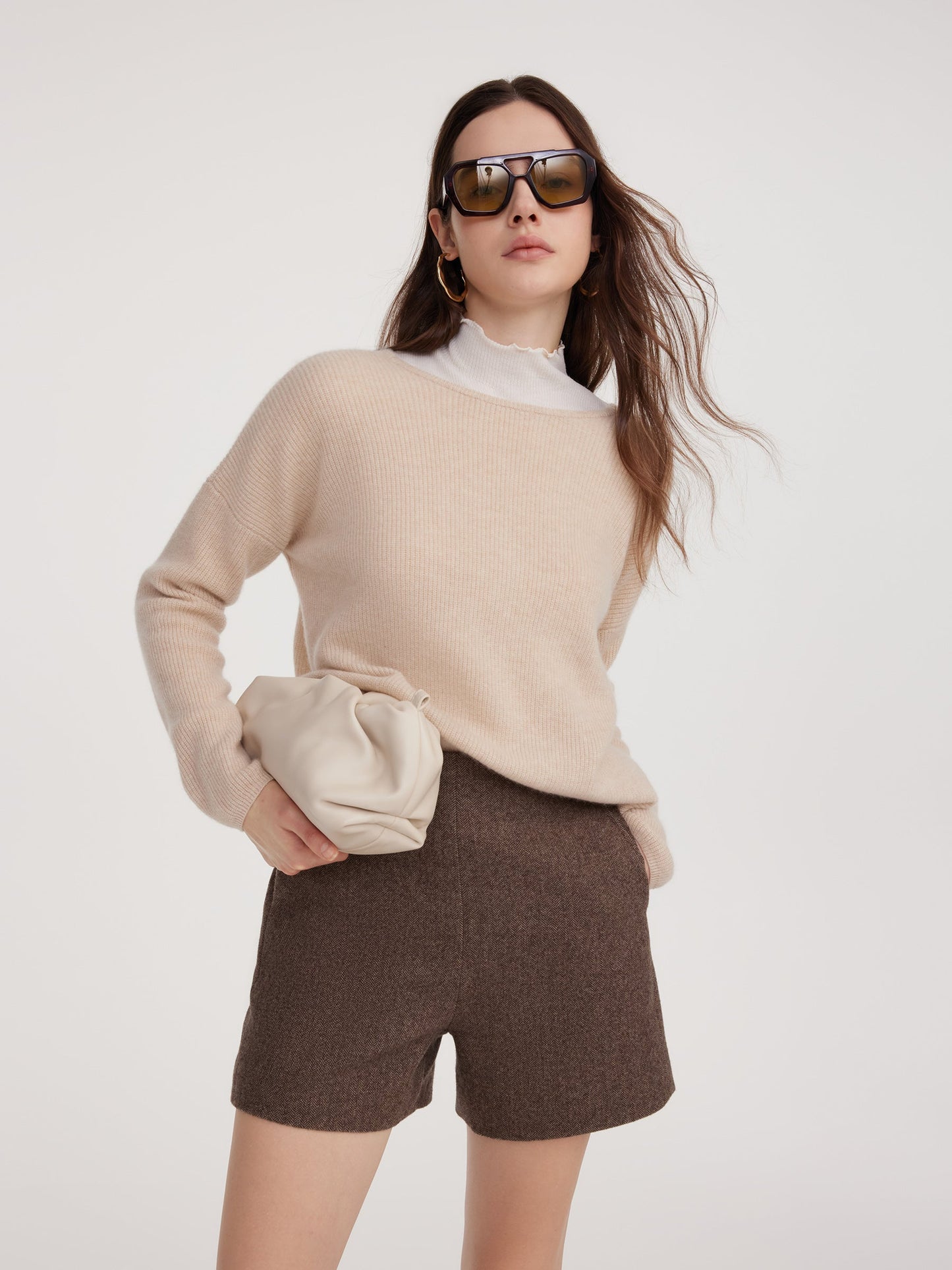 100% Washable Wool Women Shorts