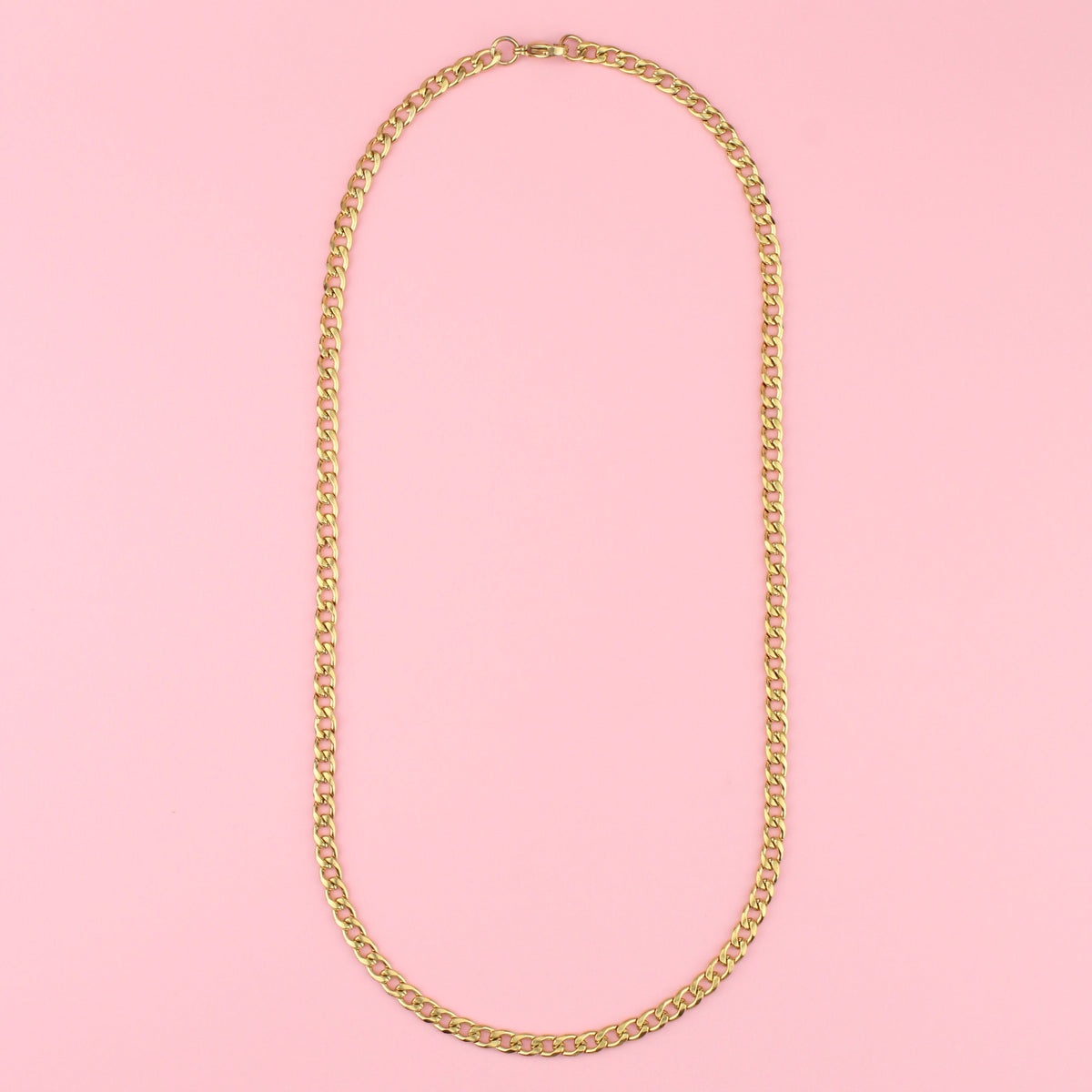 5mm Thick Curb Chain (Gold Plated)