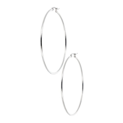 60mm Stainless Steel Hoop Earrings