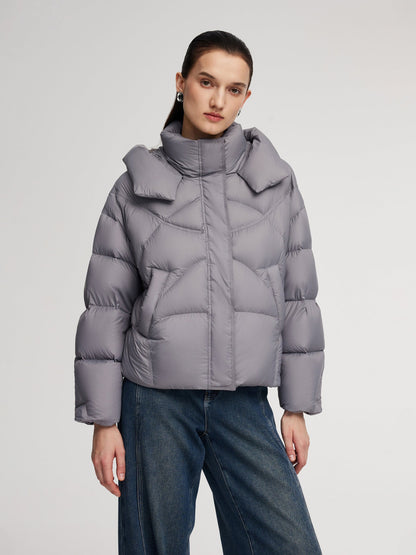 Lightweight Windproof Hooded Goose Down Jacket