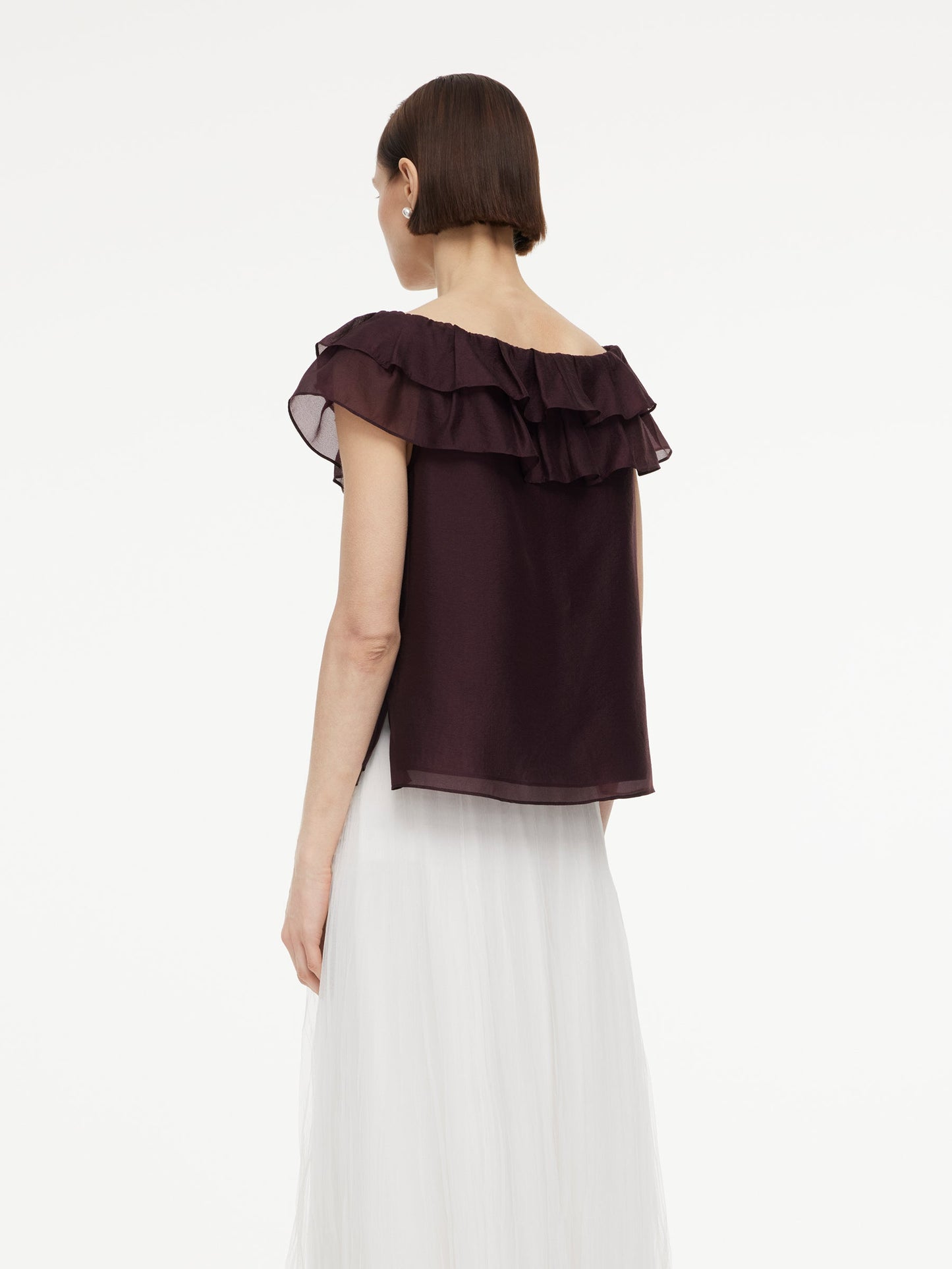 Pre-Order Convertible Ruffle Neck Women Top