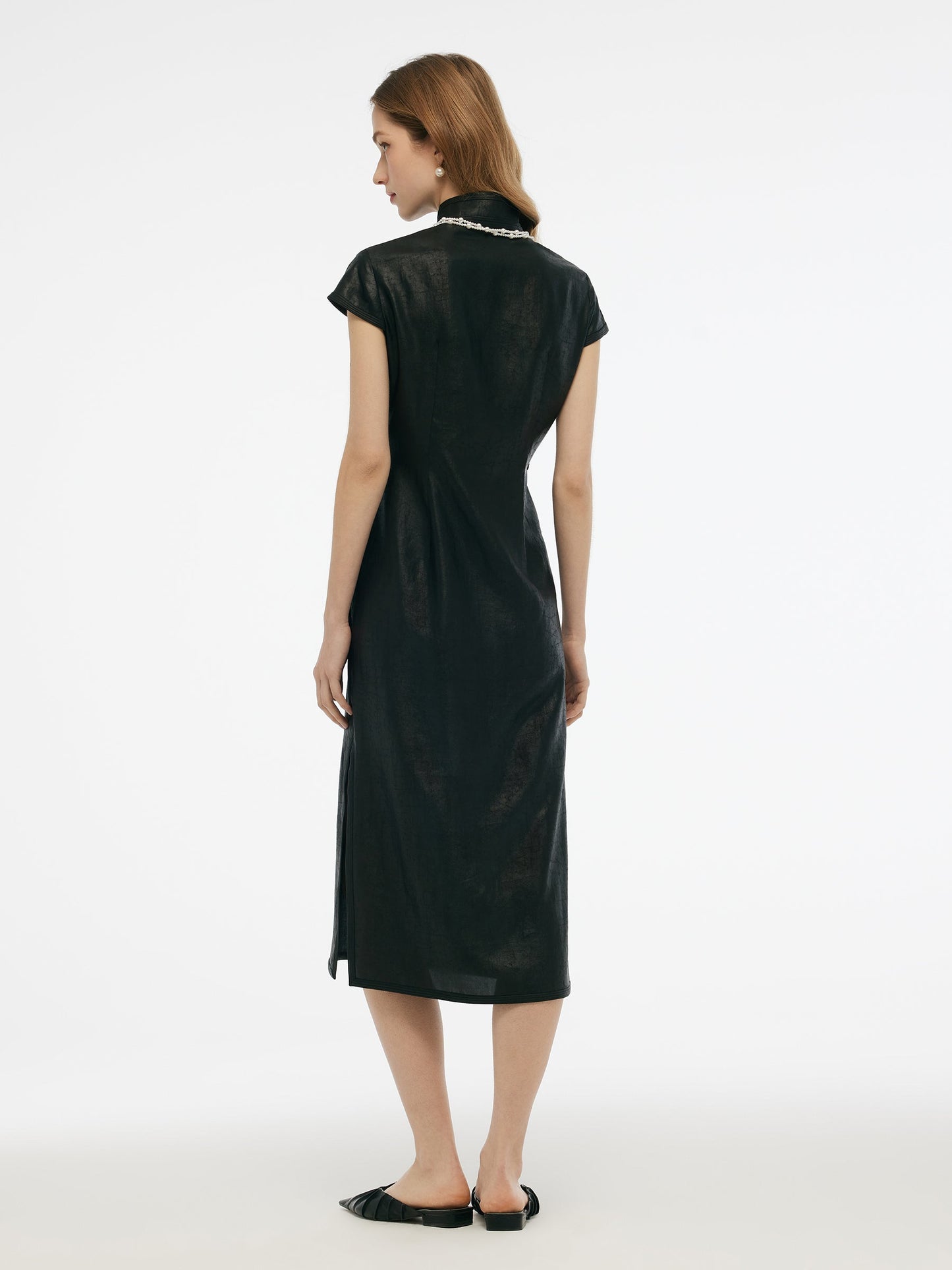 16MM Xiang Yun Silk Women Qipao Midi Dress