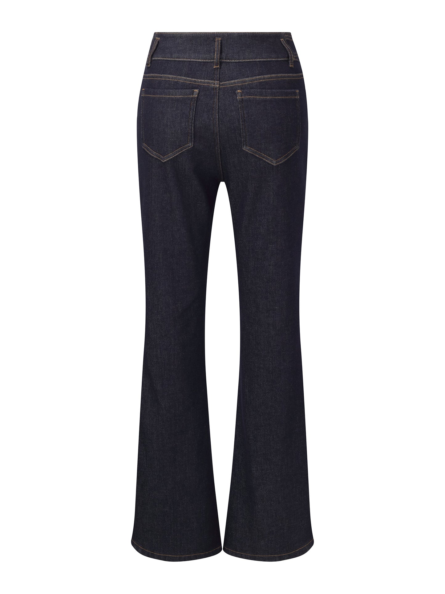 Denim High-Waisted Stretch Fleece Lined Women Micro-Flared Jeans