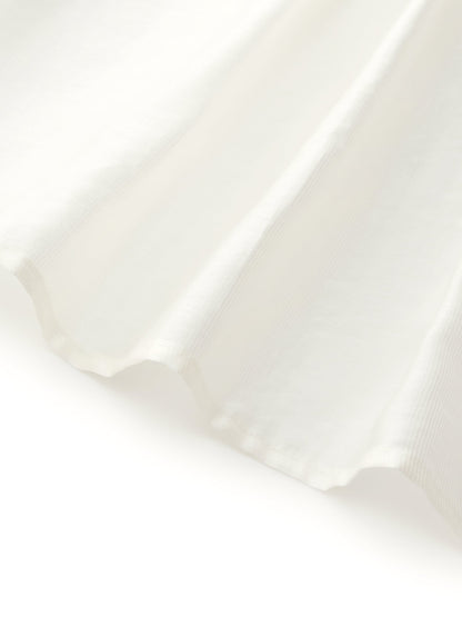 Tencel Blend Women Tiered Mini Dress With Ribbon