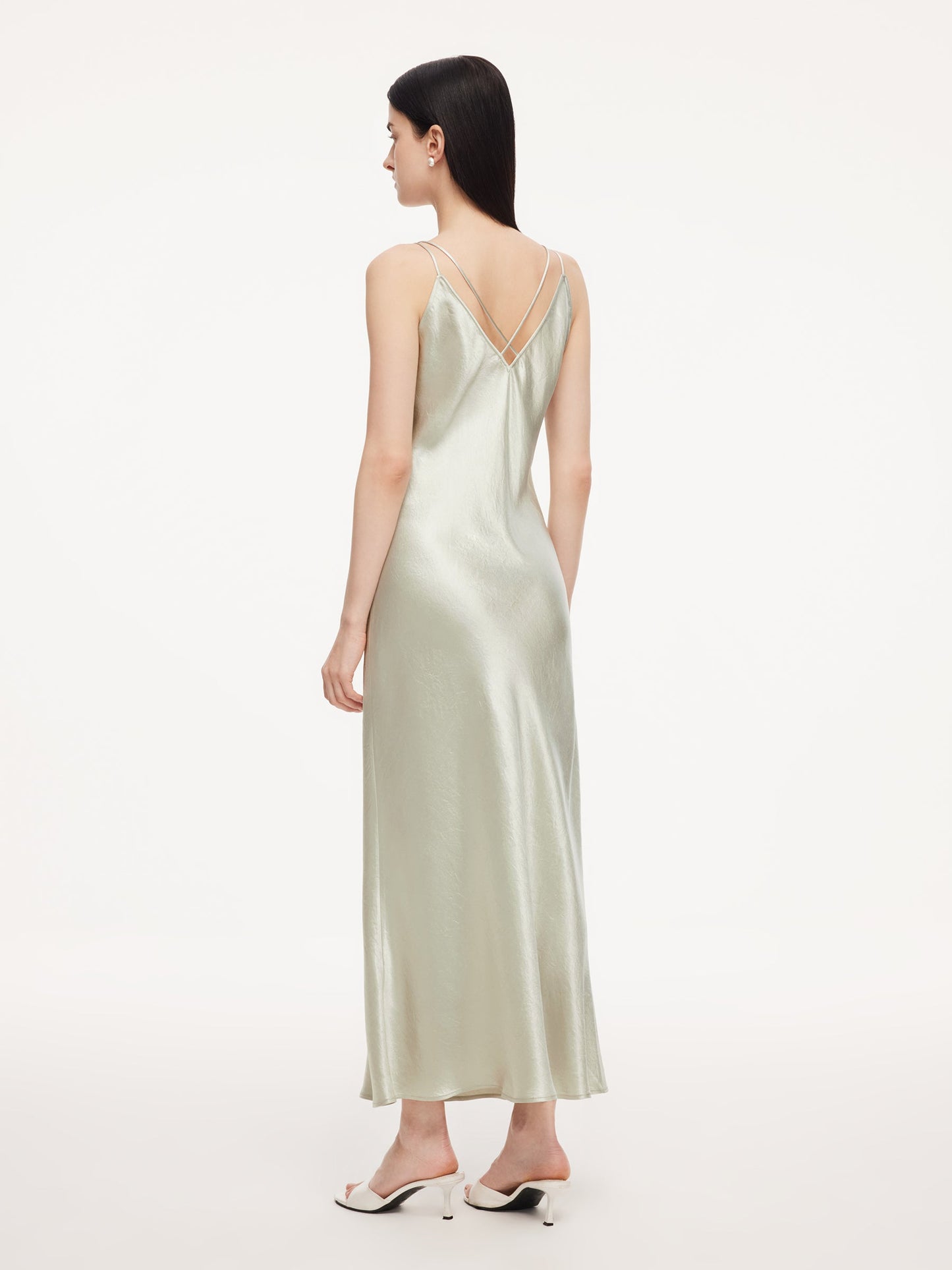 100% Acetate Women Slip Maxi Dress