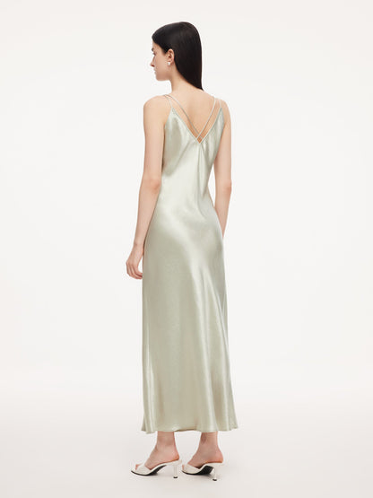 100% Acetate Women Slip Maxi Dress