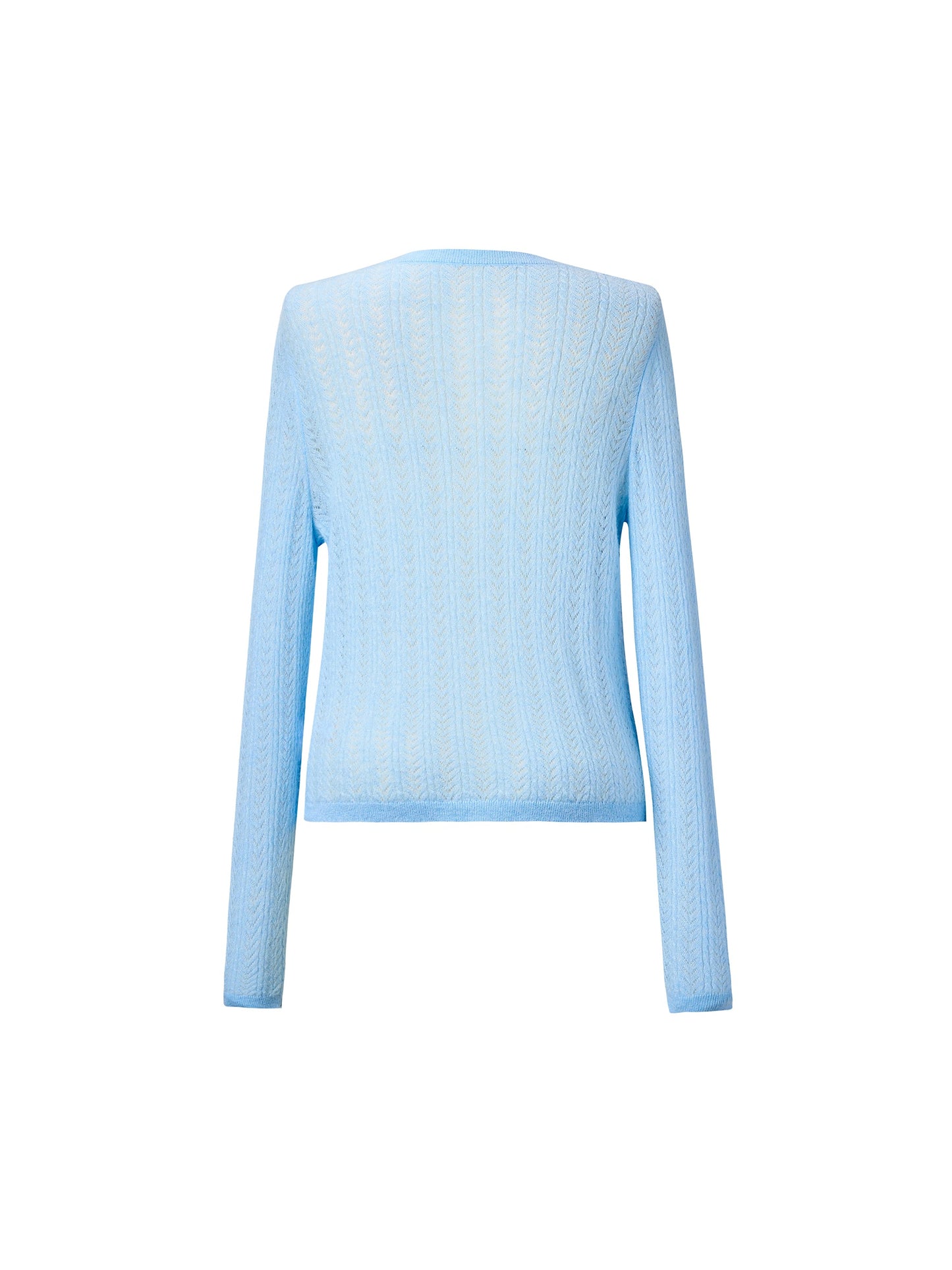[Preview] Alpaca Wool Lyocell Blend Women Lightweight Cardigan
