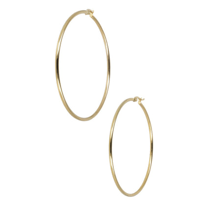 65mm Hoop Earrings (Gold Plated)