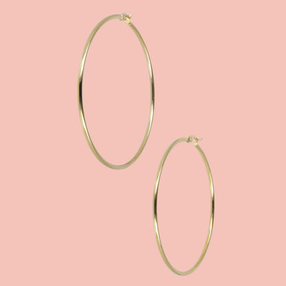 65mm Hoop Earrings (Gold Plated)