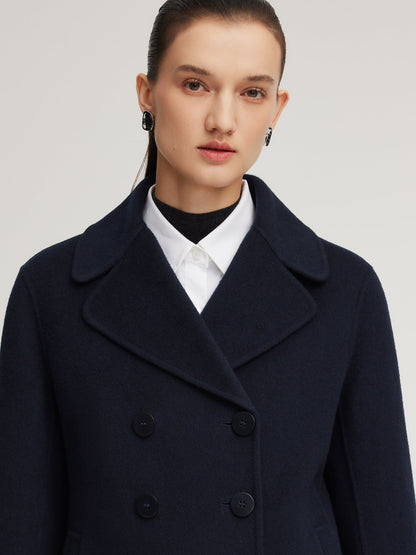 100% Wool Double-Faced Women Coat