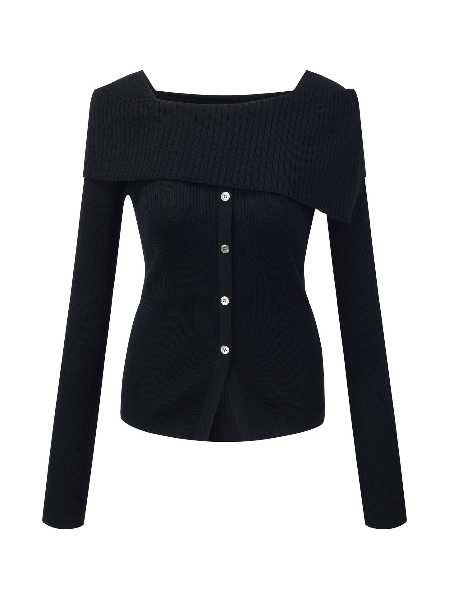 100% Wool Boat Neck Women Knit Top