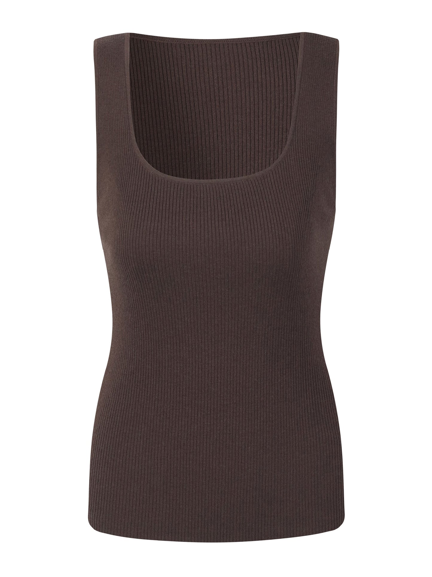Square Neck Women Knit Tank Top