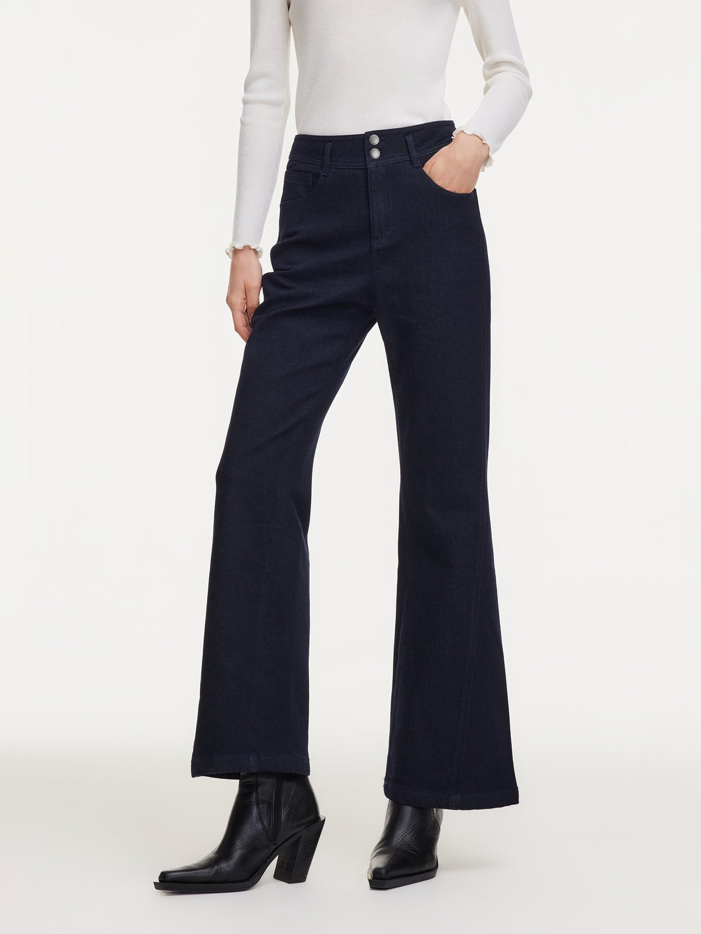 Denim Micro-Flared Women Jeans