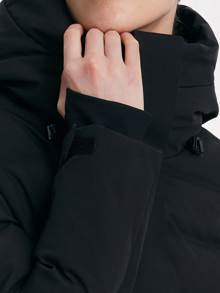 Long Hooded Goose Down Garment