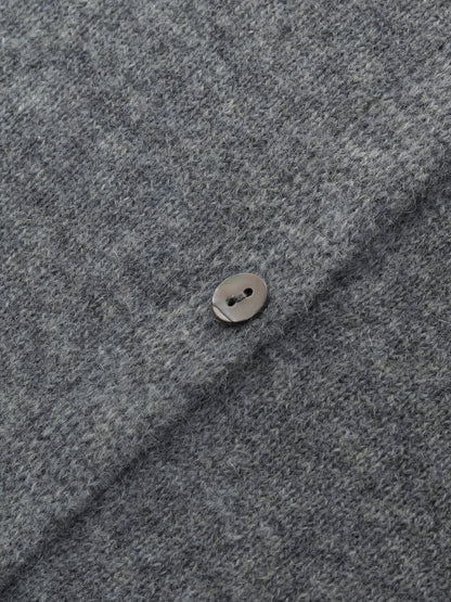 100% Cashmere Seamless Contrast Trim Women Cardigan