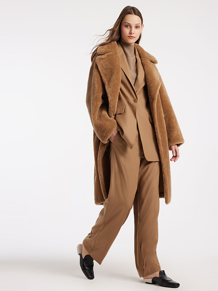 Lamb Wool Oversized Teddy Coat