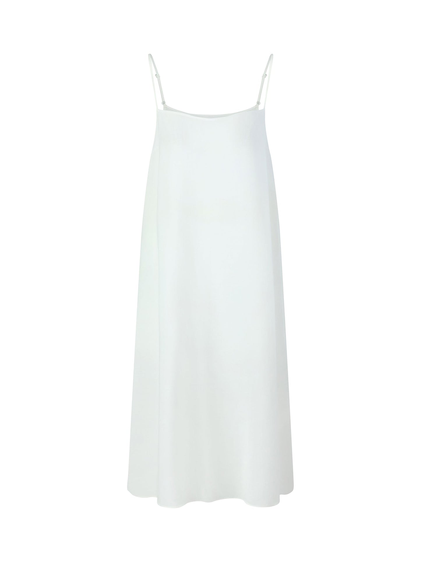 Tencel Acetate Linen Blend Cap Sleeve Women Midi Shirt Dress