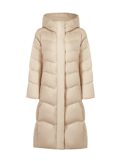 Hooded Long Goose Down Garment
