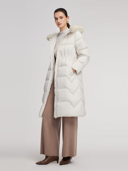 Gathered Waist Goose Down Garment