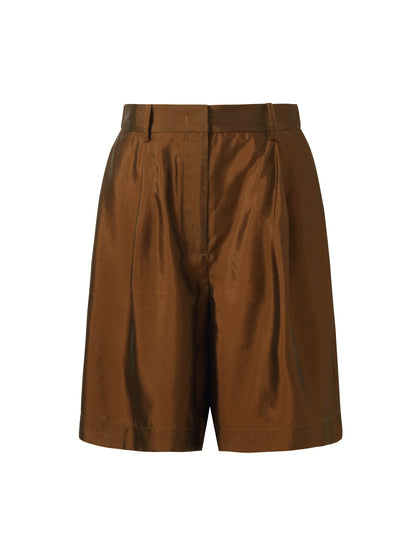 Mulberry Silk Blend Women Sheer Shorts