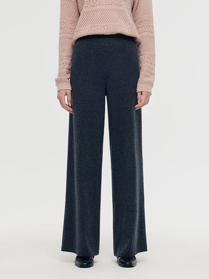 Petite Machine Washable Wool Wide Leg Women Pants