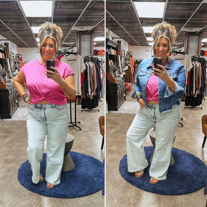 Just Like You Top - Fuchsia