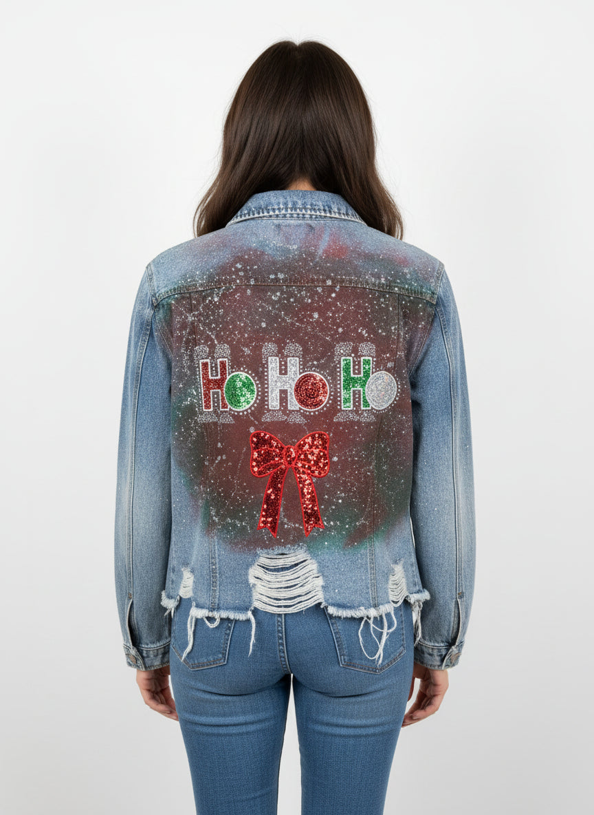 HoHoHo Custom Denim Jacket