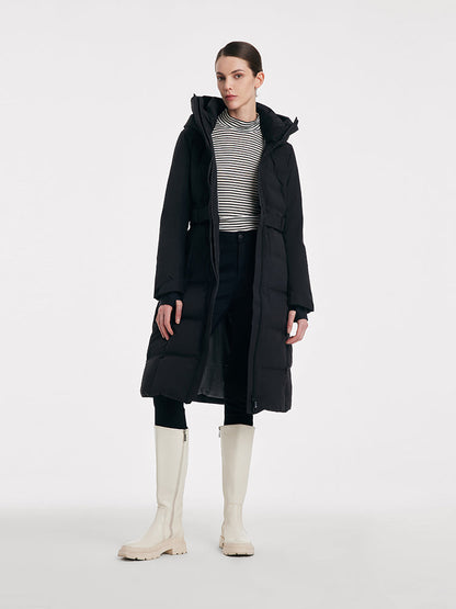 Long Hooded Goose Down Garment
