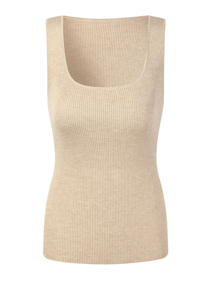 Square Neck Women Knit Tank Top