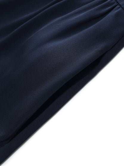 22MM Mulberry Silk Gathered Waist Women Sleeveless Maxi Dress