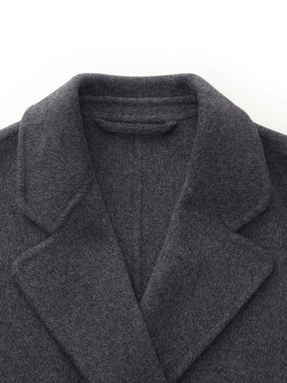 Wool Double-Breasted Women Coat